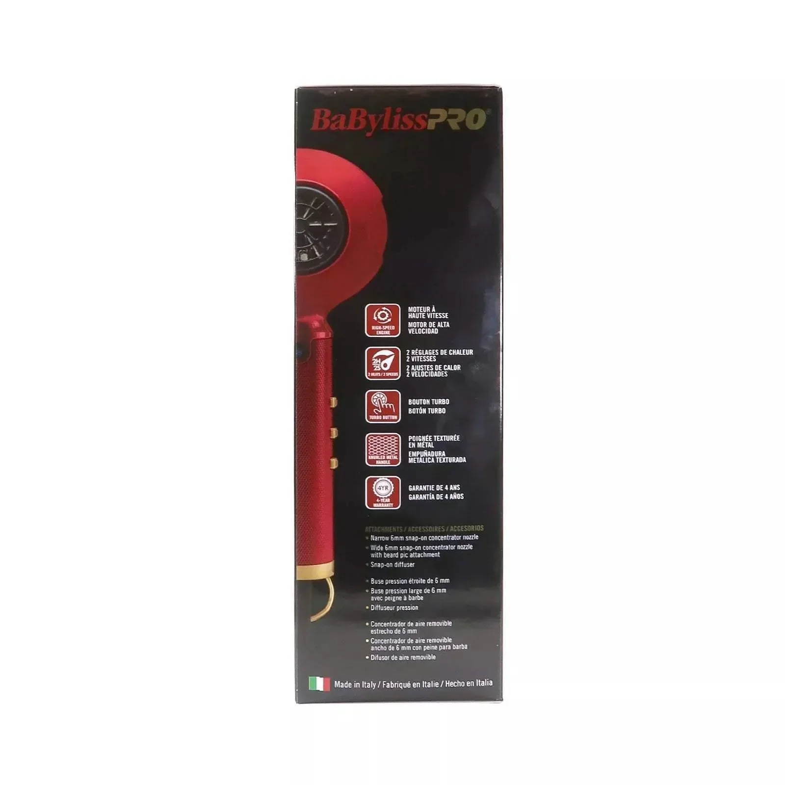 BaBylissPRO Influencer Collection RedFX Dryer - Image 4
