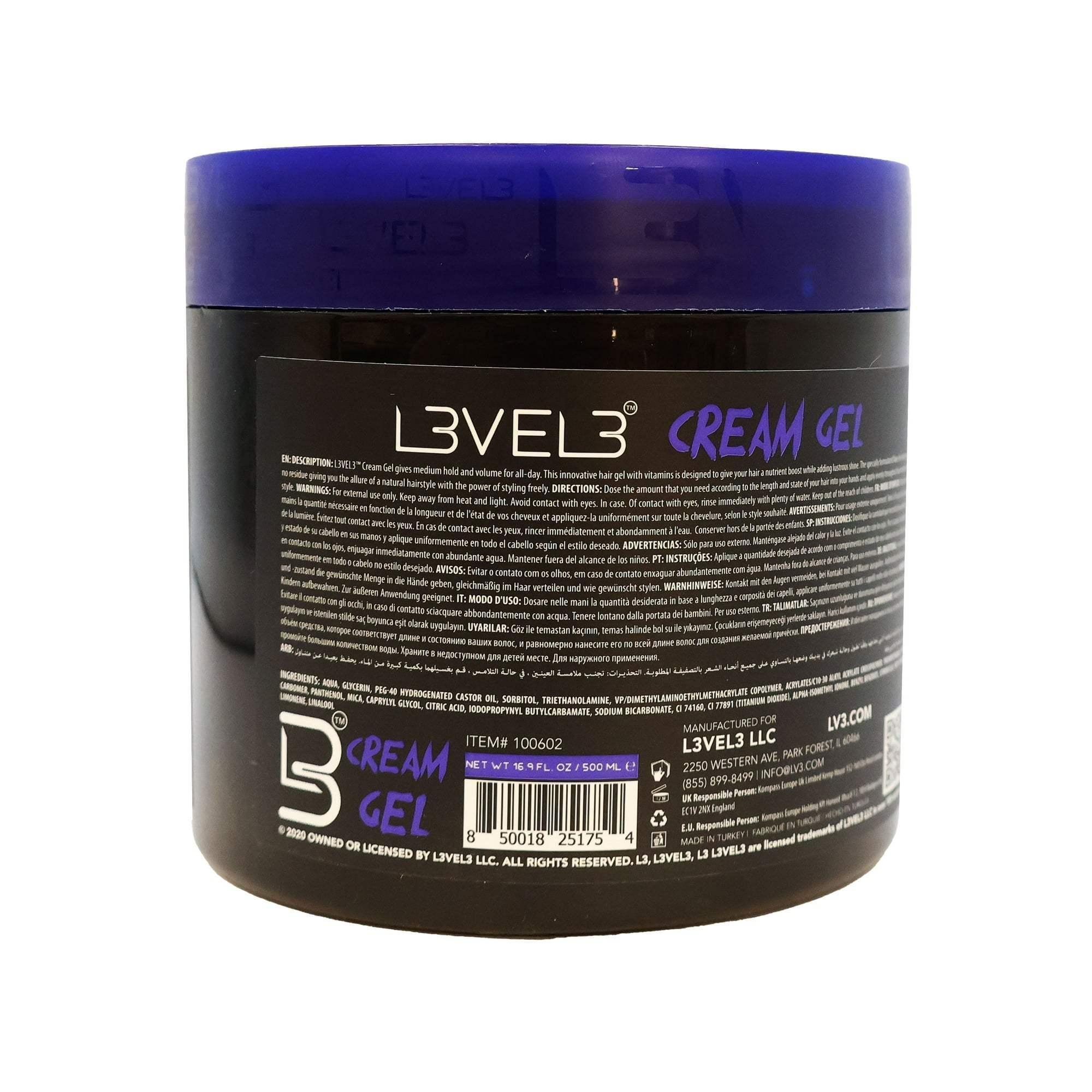 LV3 Hair Gel Cream 16.9 Oz - Image 3