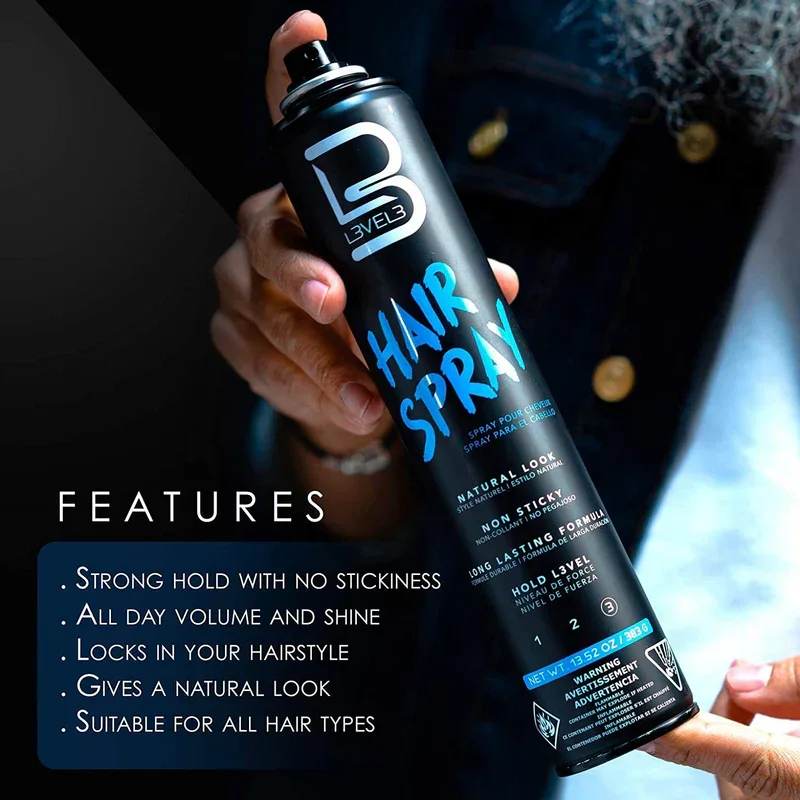 L3VEL3 Hair Styling Spray 13.5 oz - Multipack - Image 4