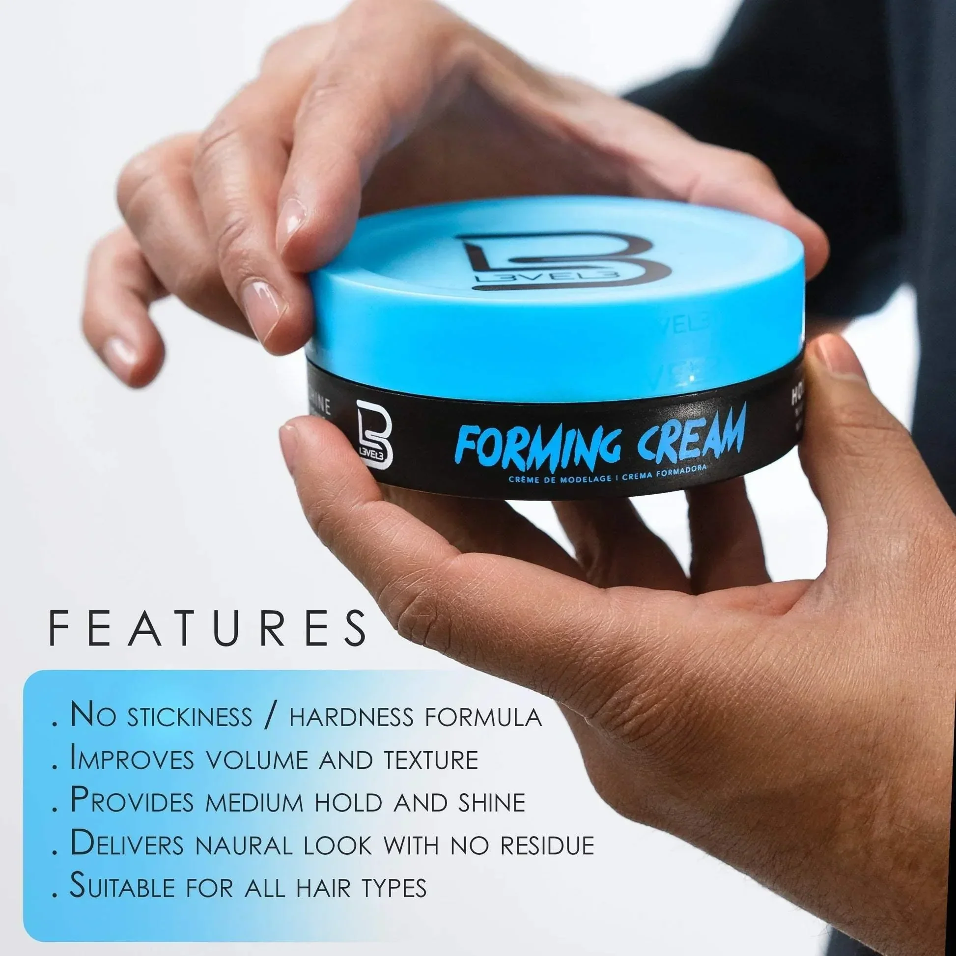 L3VEL3 Hair Styling Forming Cream 5 oz - Image 6