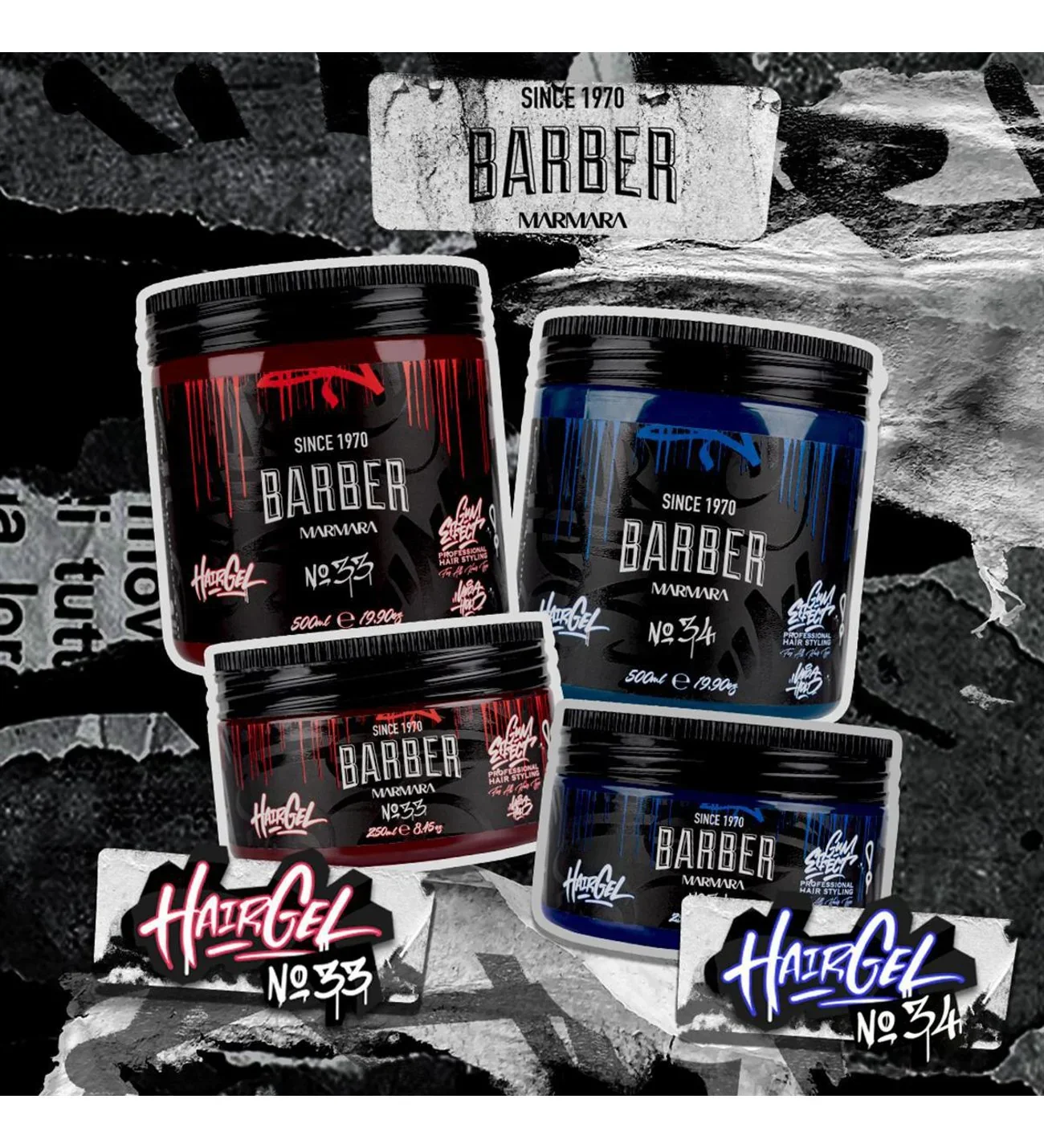 Marmara Barber Hair Gel No.34 - 8.45 oz - Image 3