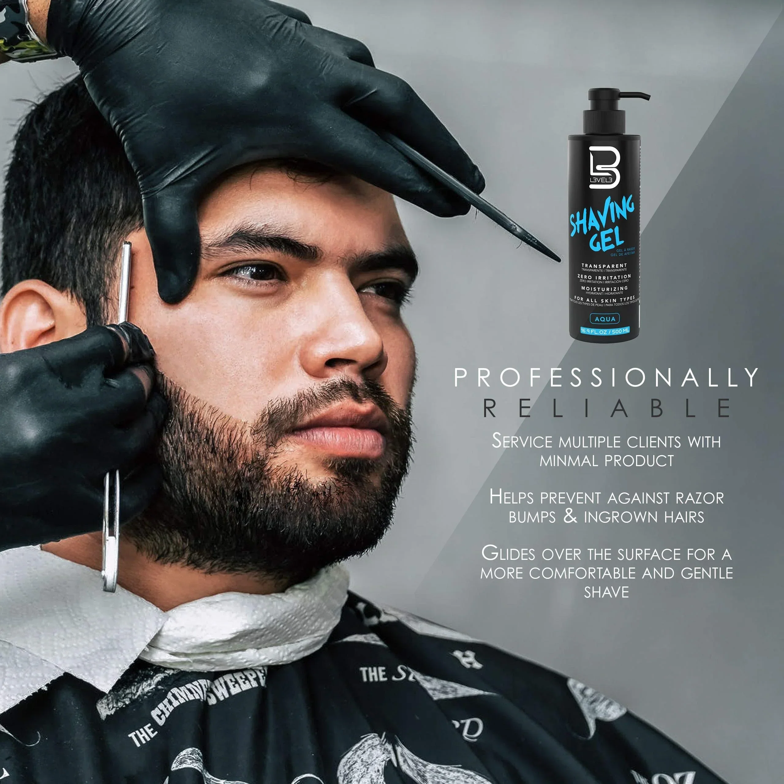 Lv3 Shaving Gel Aqua 16.9 Oz - Image 3